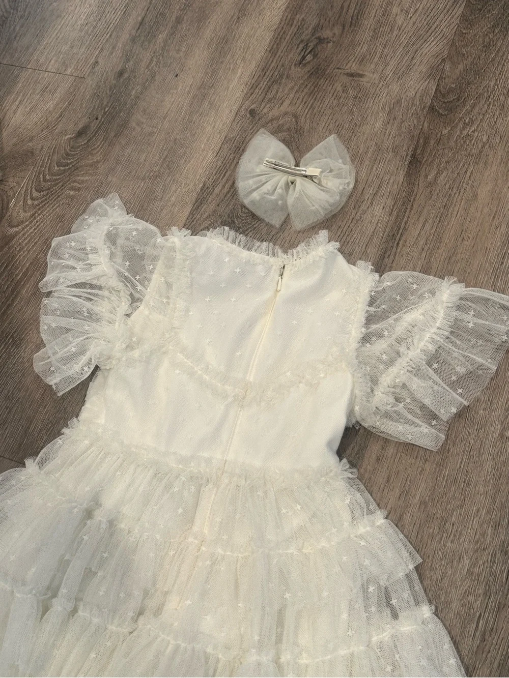 Mini Ivy City Co whimsical dress | white 2T